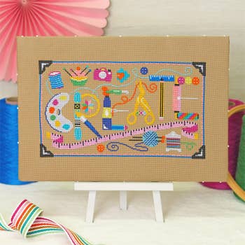 How to Cross Stitch in Hand, with a Hoop or Frame! - Caterpillar