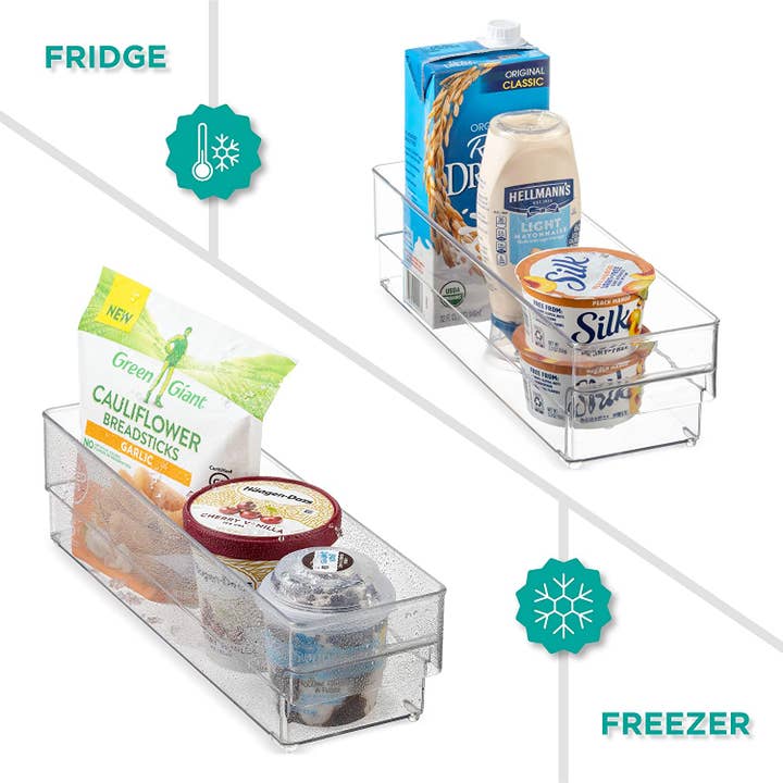 Alpine – Großhandel Küchenaufbewahrung/-Organizer – Ultrastarke, durchsichtige Aufbewahrungsbehälter für Kühlschrank, Speisekammer (1 Mülleimer)