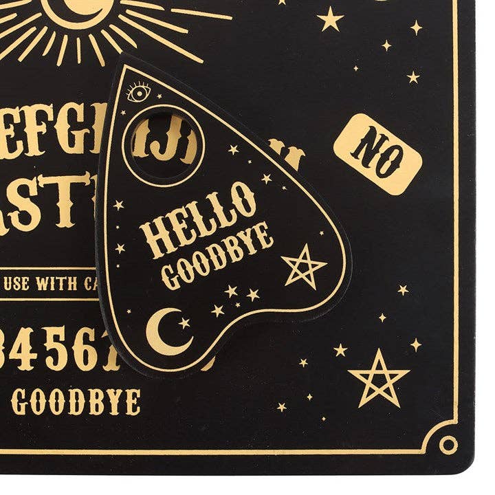 Something Different Wholesale - Vente Sets de table - Set de table planche de Ouija gothique noire et dessous de verre planchette3