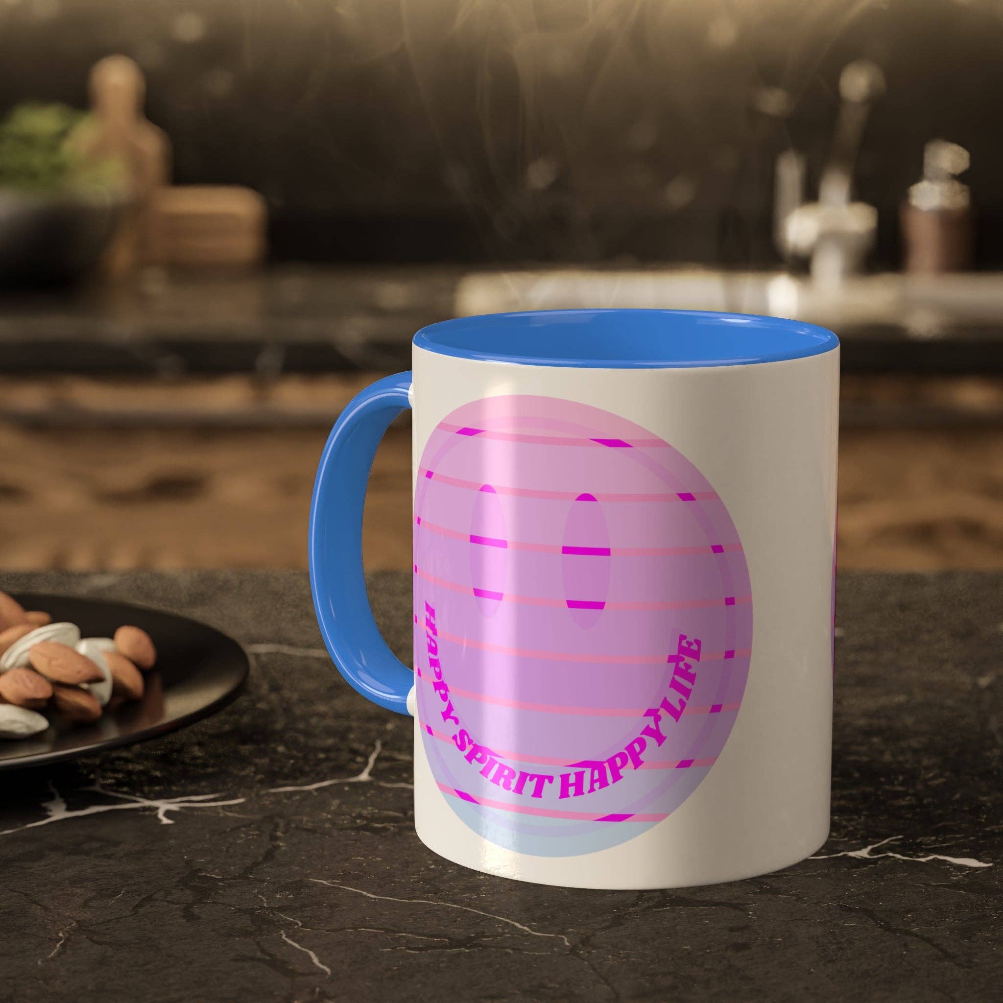 Happy Life Stuff – wholesale Coffee mug – Retro Happy Spirit Happy Life Aesthetic Mug, Smile Face Mug, Trendy Coffee Mug, Tumblr Mug, Aesthetic Happy Life Gift, Aesthetic Mug12