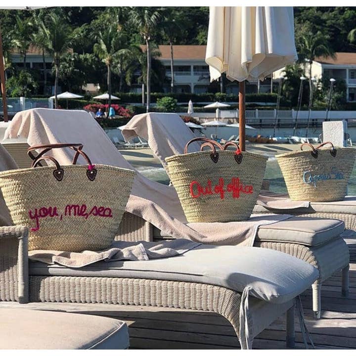Mikwi - Wholesale Beach Bag - PERSONALIZED BASKET, customized straw Beach bag - WHOLESALE
