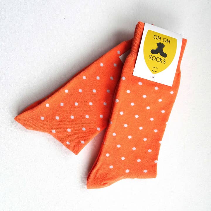 Cheerful Coral por atacado de oh oh socks