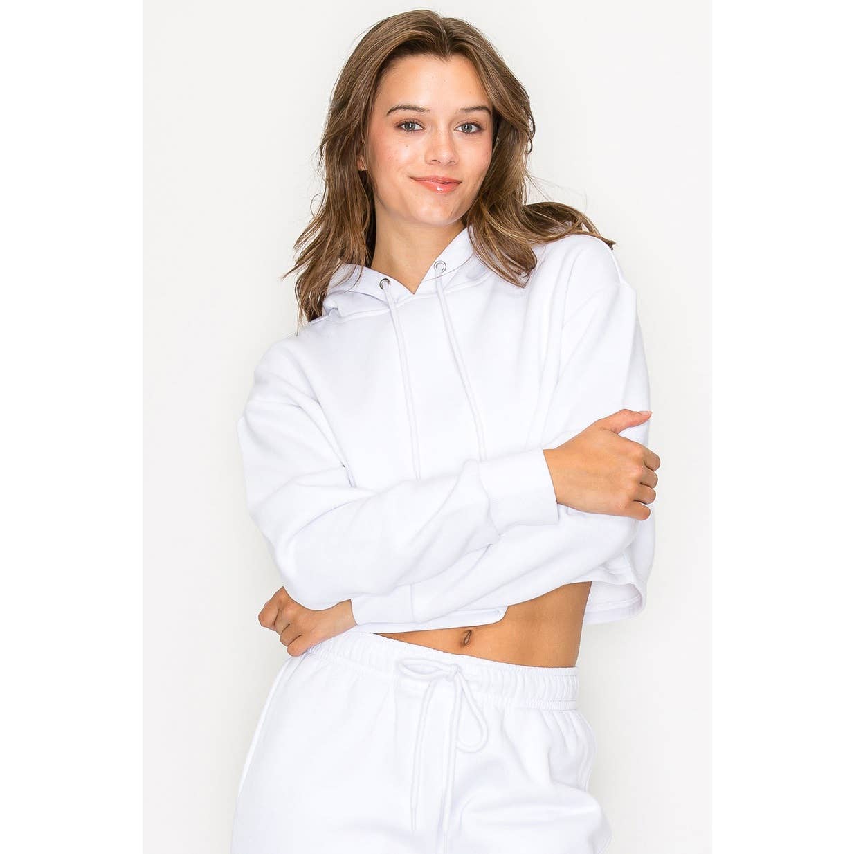 UP CLOTHING - Wholesale Hoodie - Women's - Cropped Fleece Pullover Hoodie Sweatshirt14