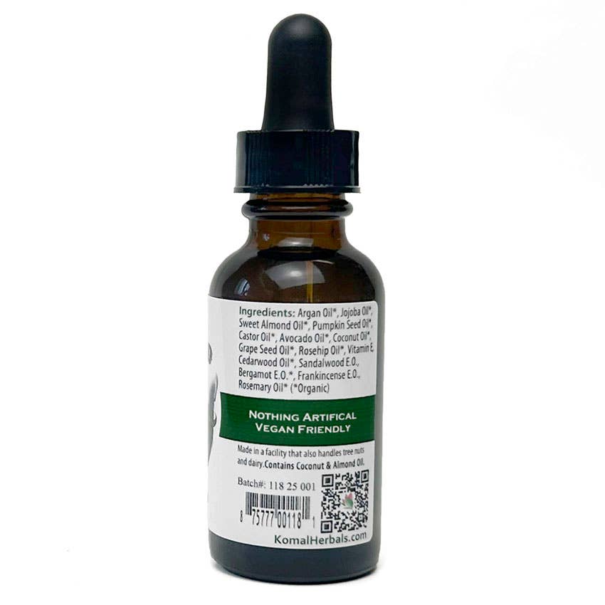 Komal Herbals, Inc - Wholesale Beard Styling Product - Wholesale - Organic Beard Oil, 1oz 1