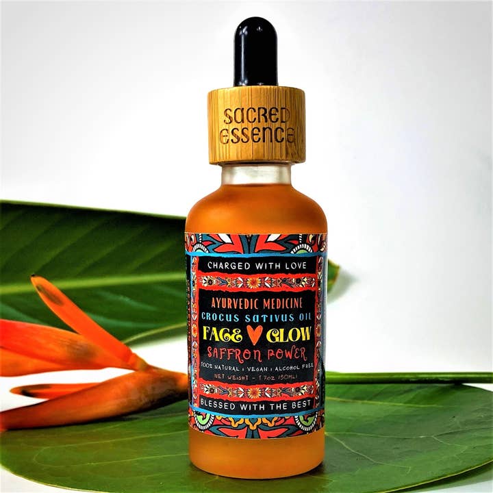 AYURVEDA SAFFRON OIL - For Glowing Skin & Beautiful Hair for wholesale by The Sacred Essence