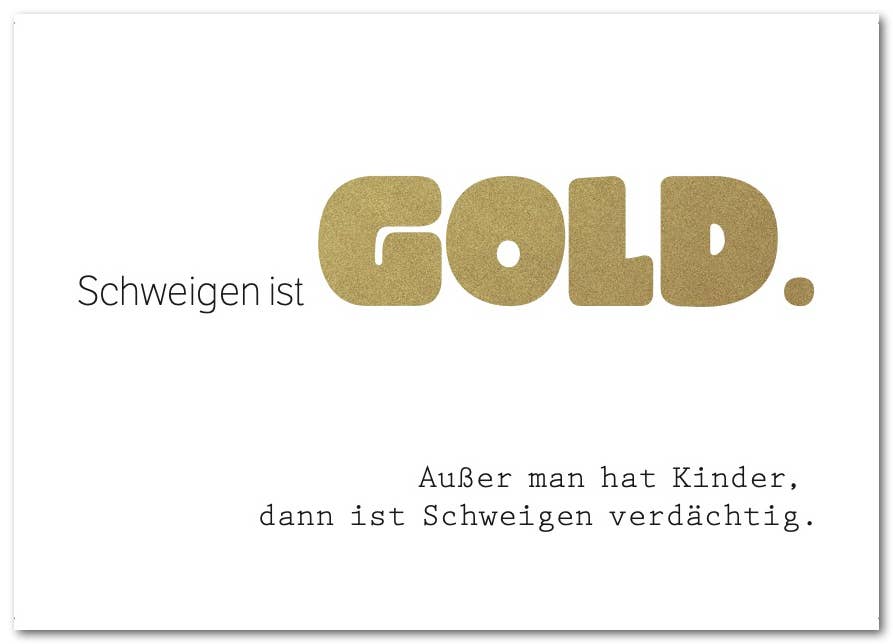Rabenmütter Verlag UG - Vendita all'ingrosso Cartoline - Cartolina «gold»1