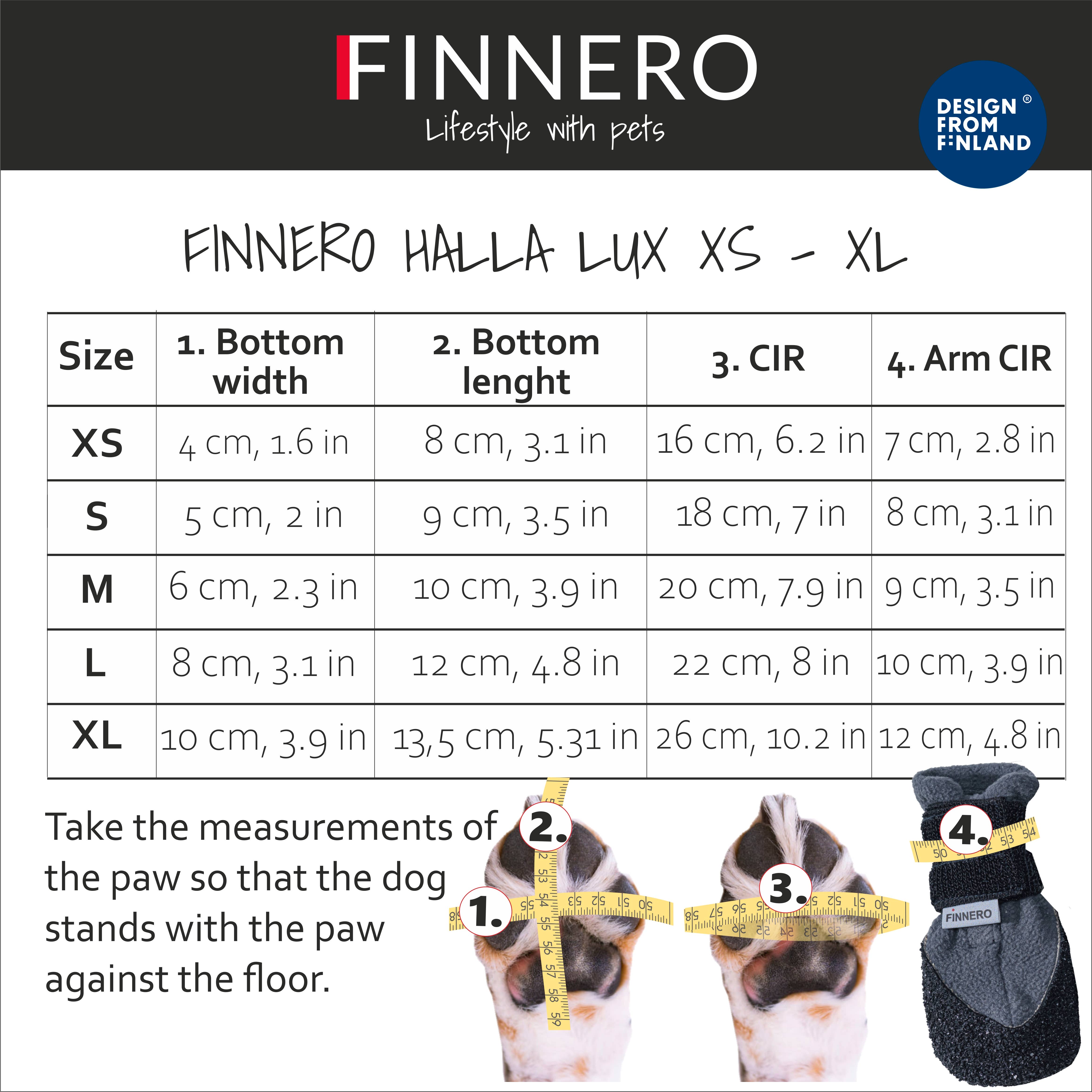 FINNERO - Venta al por mayor Botas - Perros - Botines suaves de invierno FINNERO HALLA LUX para perros, paquete de 2 unidades13
