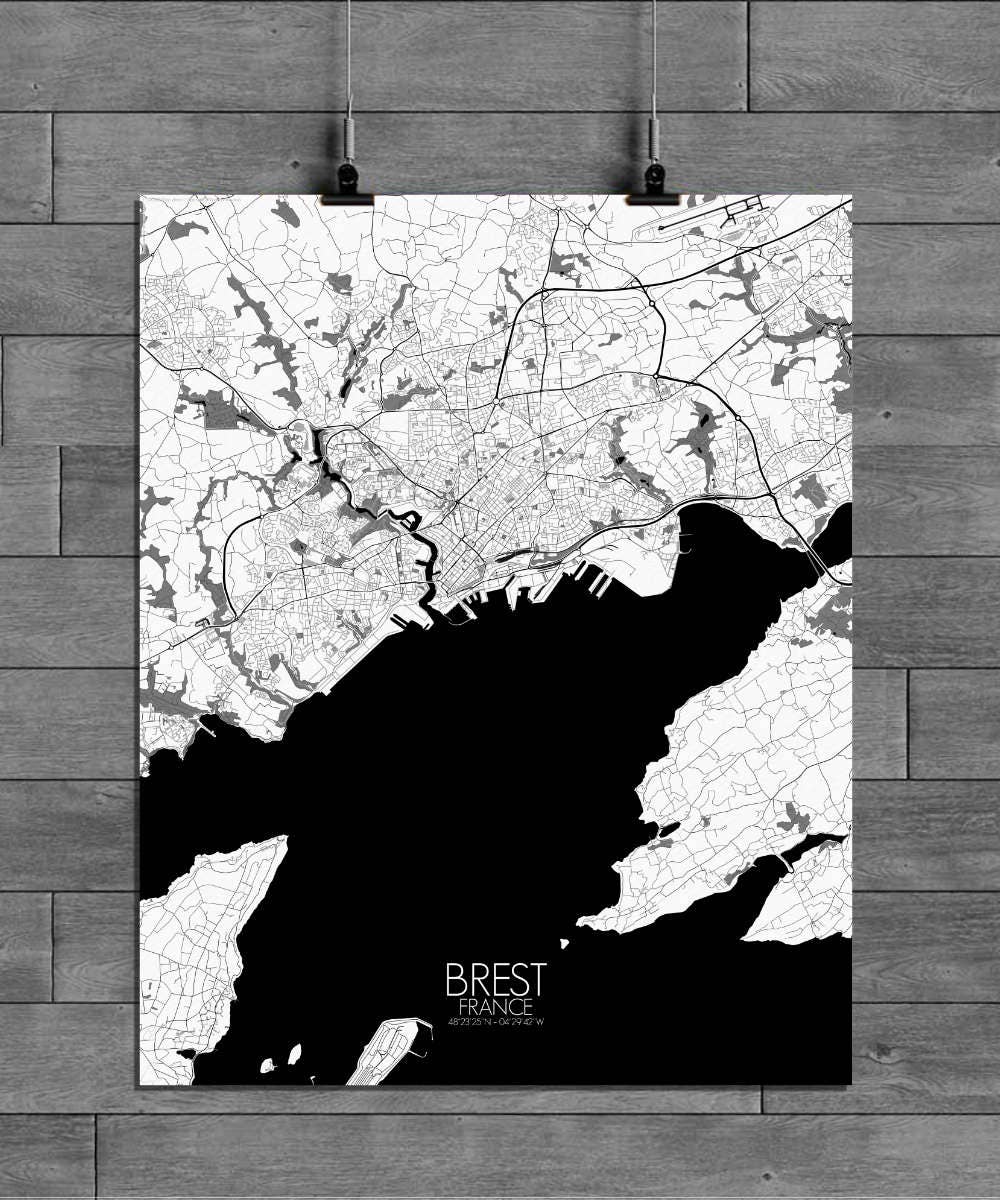 mapospheres - Venta al por mayor Pósteres - Poster de Brest | Francia0