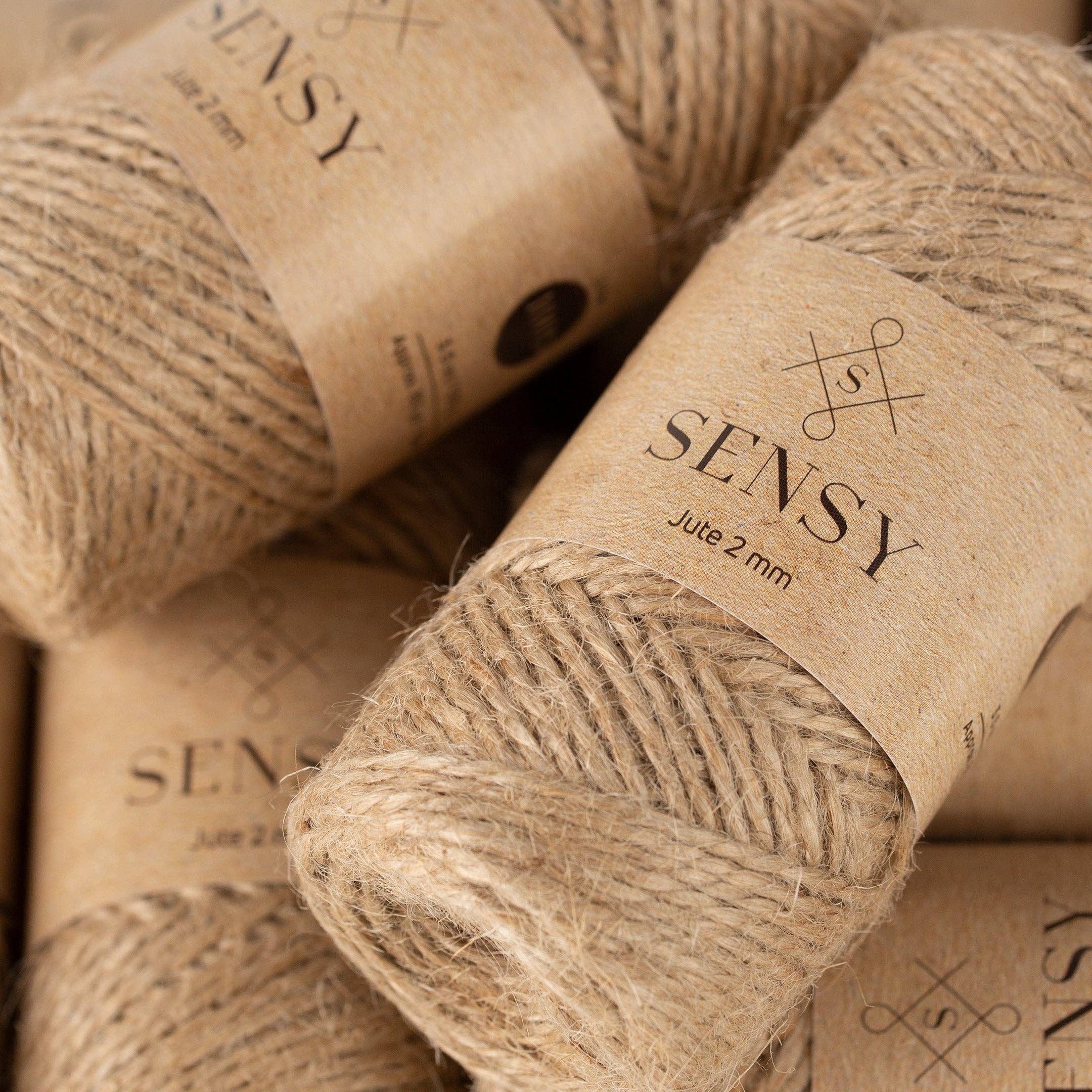 Sensy - Wholesale Twine - Sensy Premium Natural Jute Twine Best Arts Crafts Gift Twine Christmas Twine Durable Packing String (328 Feet)5