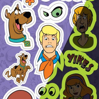 Paper House Productions - Wholesale Sticker - Glow In the Dark Stickers - Scooby Doo