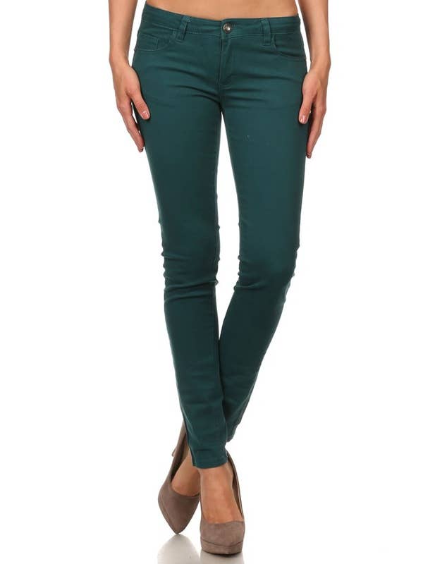 Bagel - Vente Jean – femme - Pantalon skinny taille mi-haute uni14