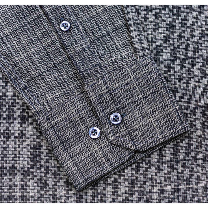 Wear Sierra - Wholesale Button Down Shirt - Men's - Men's Turkish Long Sleeve Button Down Shirt in Dark Gray5