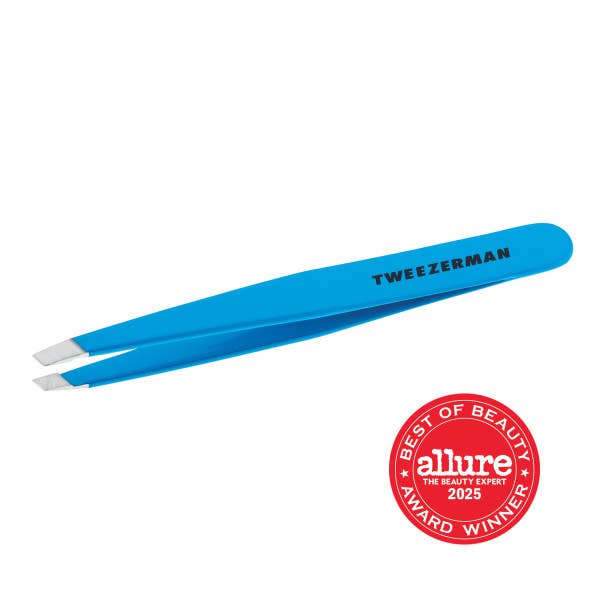 Slant Tweezer Blue for wholesale by Tweezerman