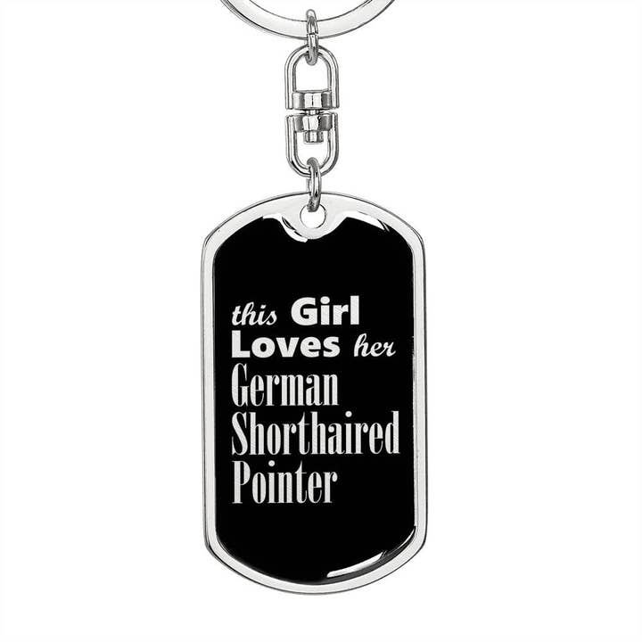 German Shorthaired Pointer v2 - Luxury Dog Tag Keychain for wholesale by Unique Gifts Store