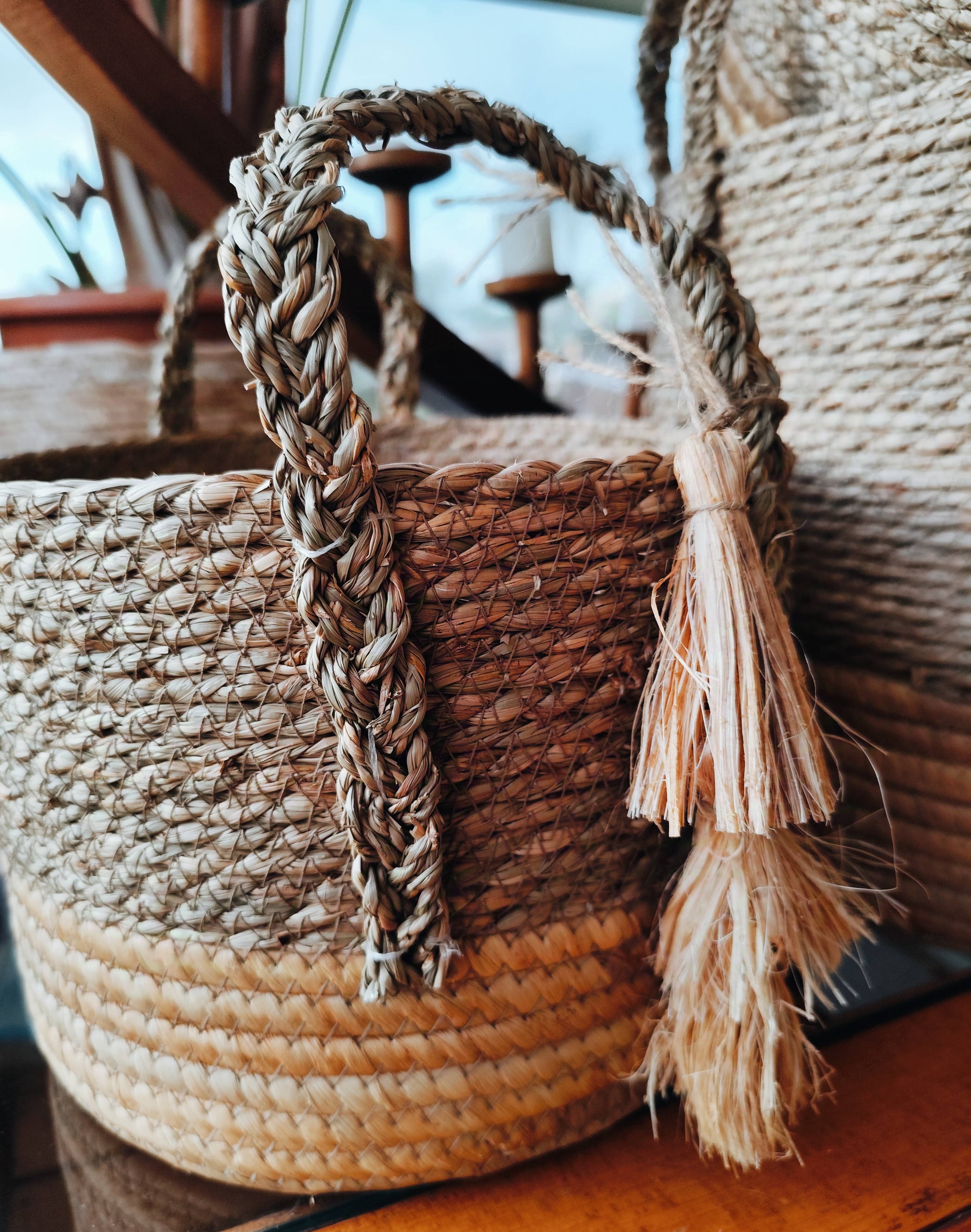 Maya Mallorca - Venta al por mayor Cestas - CESTA SEAGRASS FONDO REFORZADO3