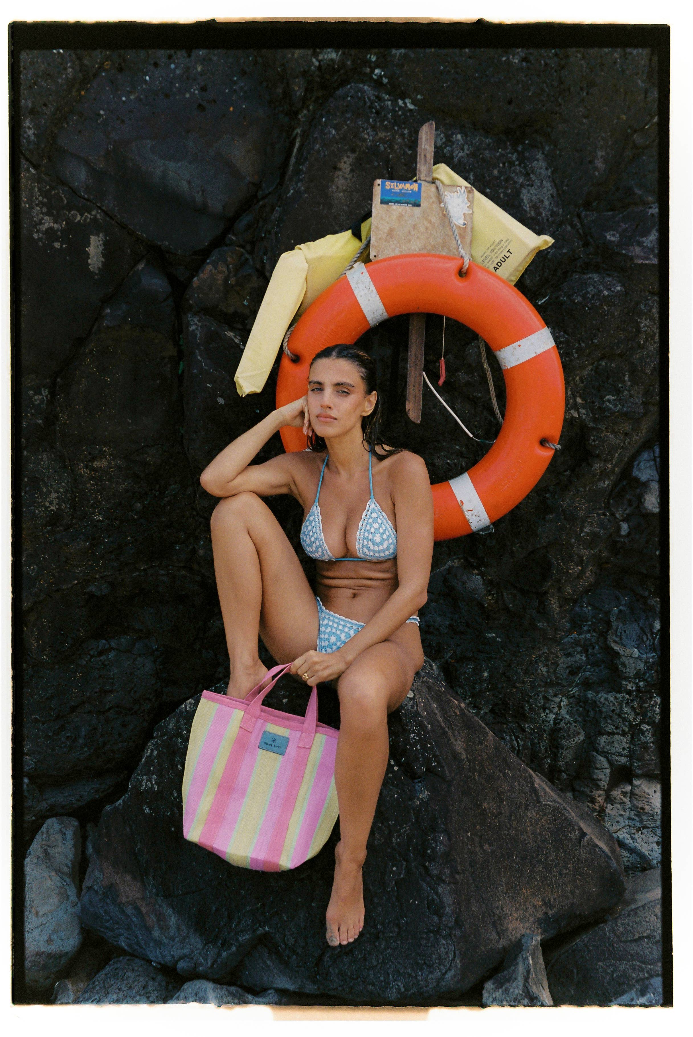 GUNES SWIM - Venta al por mayor Mochila - Mujer - Bolso Tucker con rayas de colores1