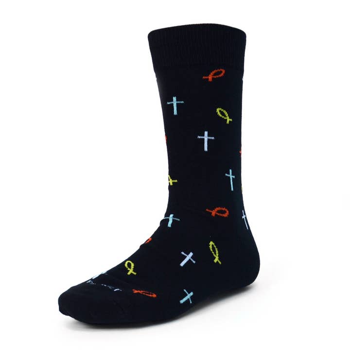 Men's Religious Premium Collection Novelty Socks - NVPS2005 for wholesale by Selini New York