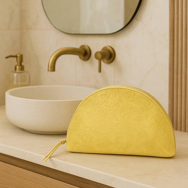 Verktygsbearbetade läderkosmetikväskor för wholesale av Thomas and Lee Company