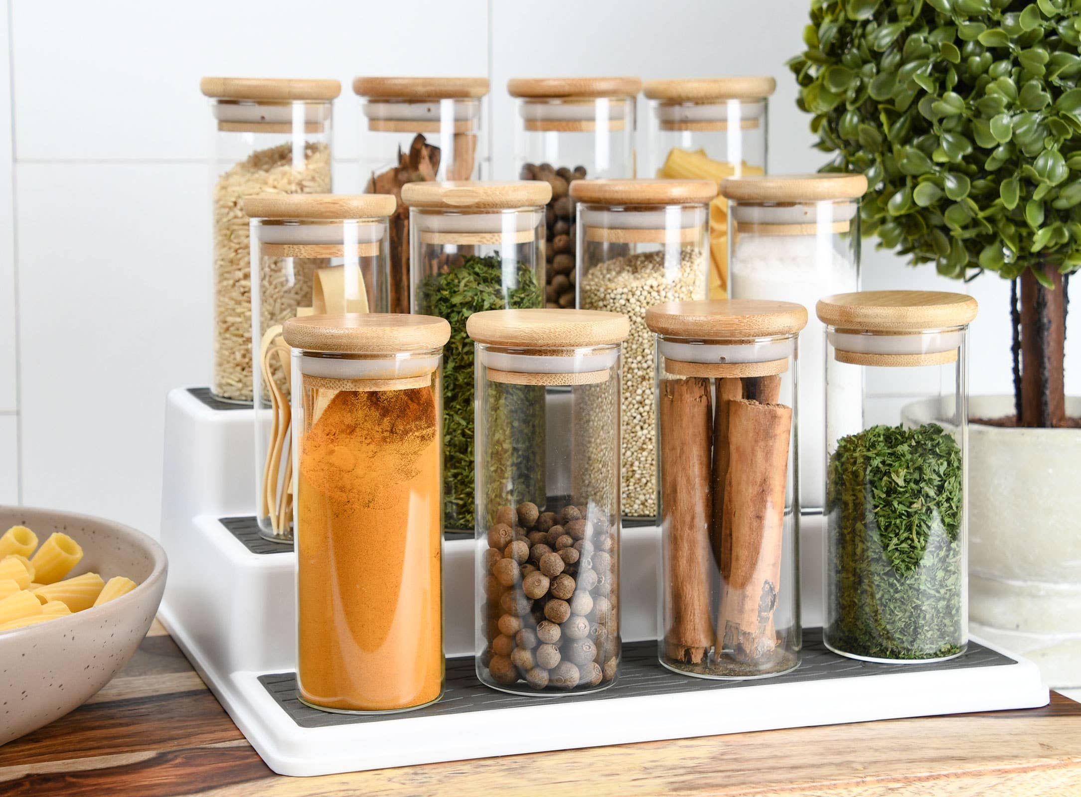 Human Objects® - Wholesale Jar - 6oz Glass Jar w/ Bamboo Lid – Eco-Friendly Jar – 120 Qty1