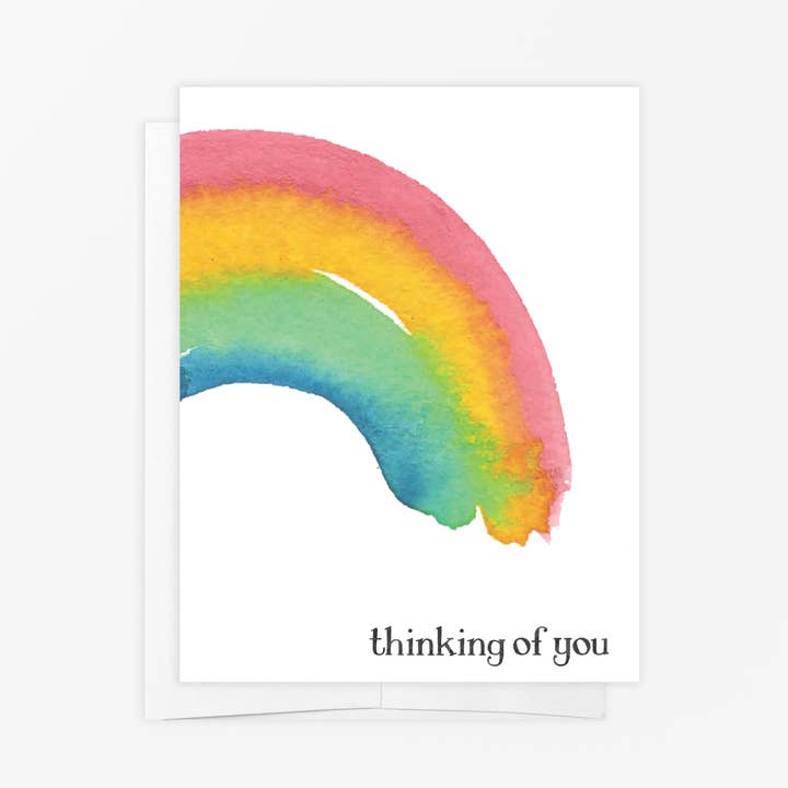 Lykønskningskort - Rainbow tænker på dig for engroshandel hos emmy+olly