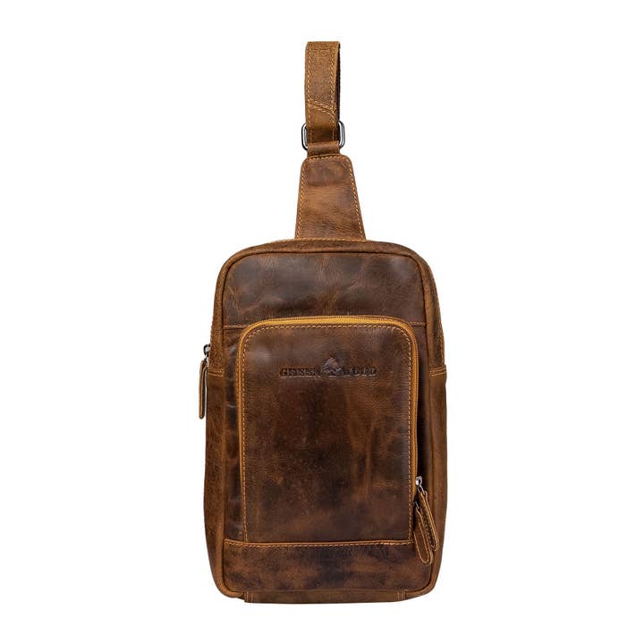 Greenwood Leather - Wholesale Crossbody Bag - Unisex - Leather Crossbody Bag Hamilton GW6806