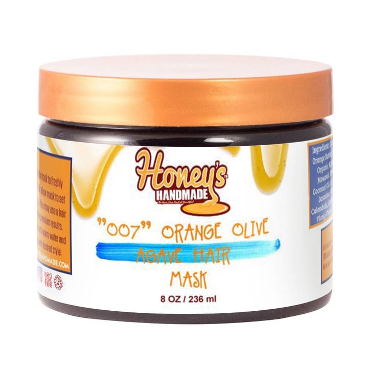 "OO7" Orange Olive & Agave Conditioning Hair Mask for wholesale by Honey's Handmade