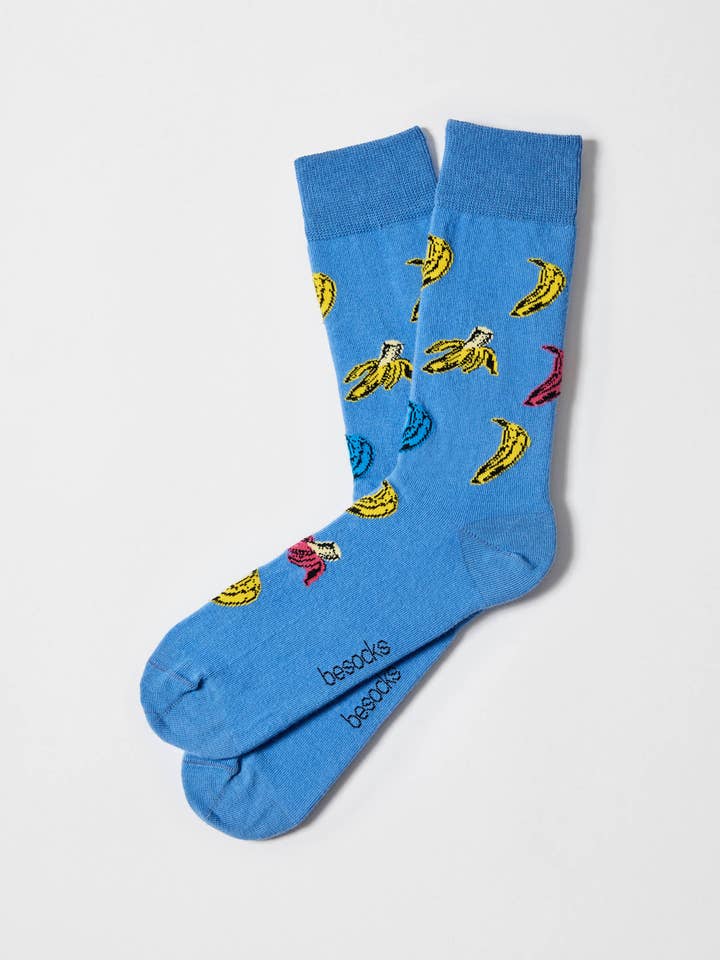 Blau BeBanana Blau - 100% Bio-Baumwollsocken für den Großhandel auf Faire0