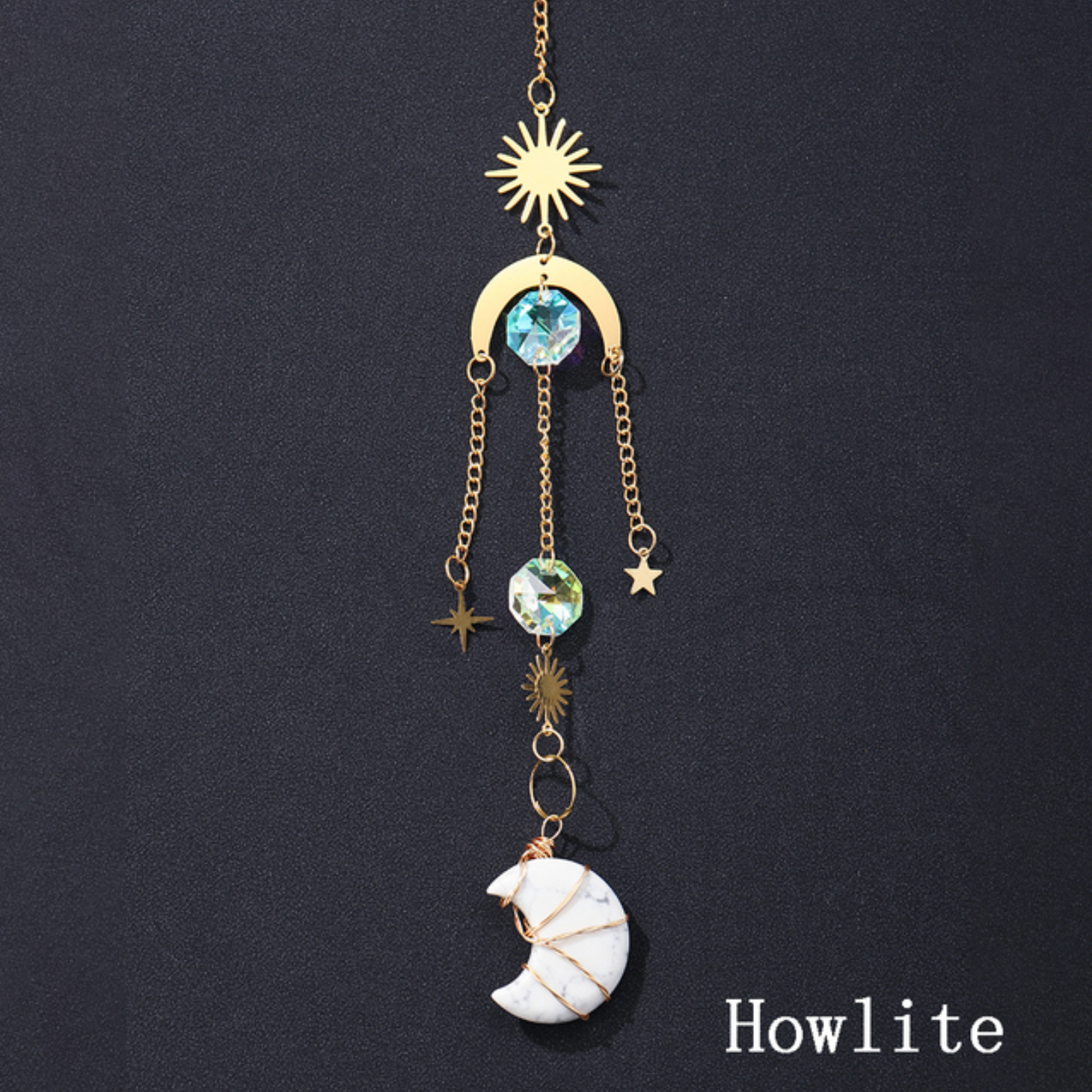 Crystolver (We Cover All Import Fees) - Wholesale Suncatcher - Crystal Moon Pendant Sun Catchers Decor4