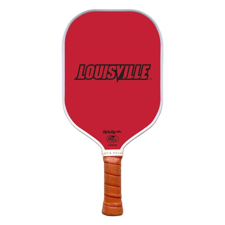 University of Louisville Red Louisville Mark Pickleball Paddle (B2B) for wholesale by Rally Republic
