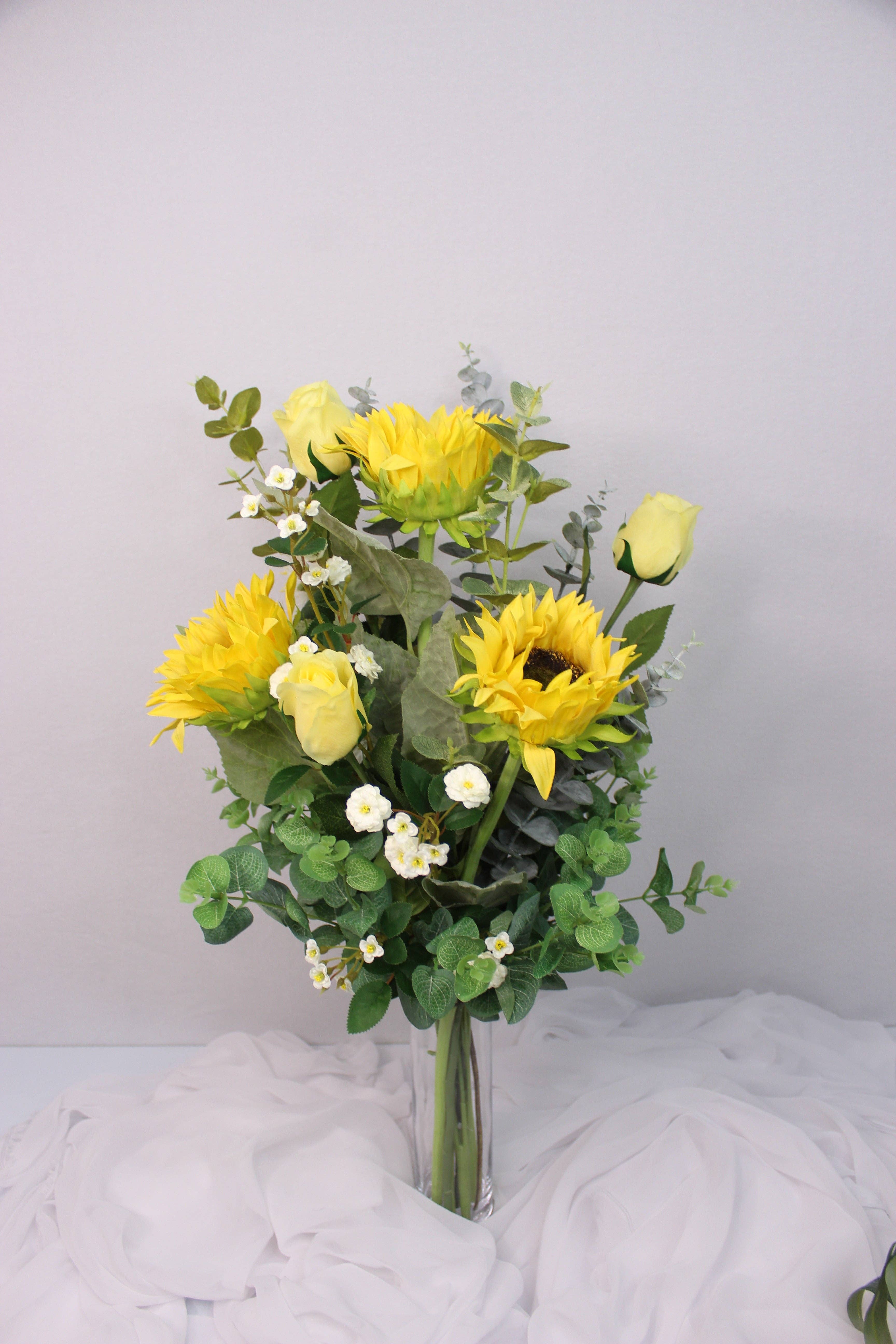 Realistic Artificial Flowers - Wholesale Artificial flowers - Real Touch Sunflower Bouquet '88'