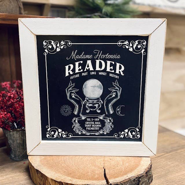 JanMichaels Art & Home – Großhandel Wandschild – SIX492A Meine Kristallkugel — Halloween — Herbst — Gruselig — Schwarz — Kunst5