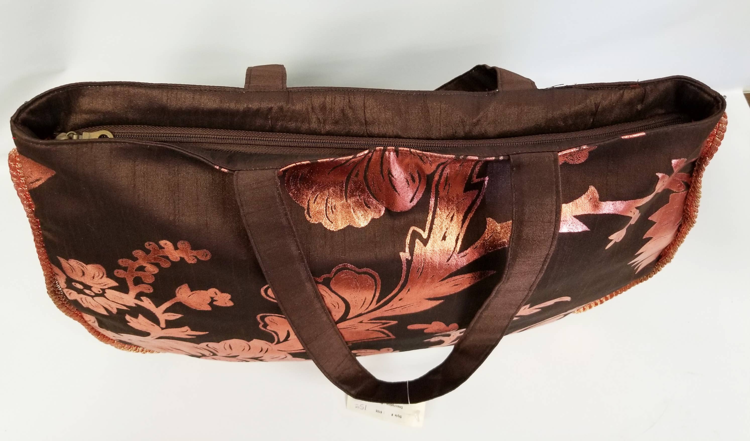 Ricki designs - Wholesale Tote Bag - Women's - FALL FABRIC COPPER FOIL #6105 F2