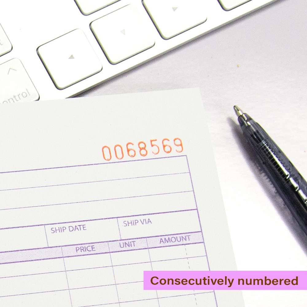 Luna Office Supply -  Everyday Essential – wholesale Kontorsmateriel/Notecard Set – Fakturabok 2-del Carbonless 5 9/16" x 8 7/16" (50 uppsättningar)5