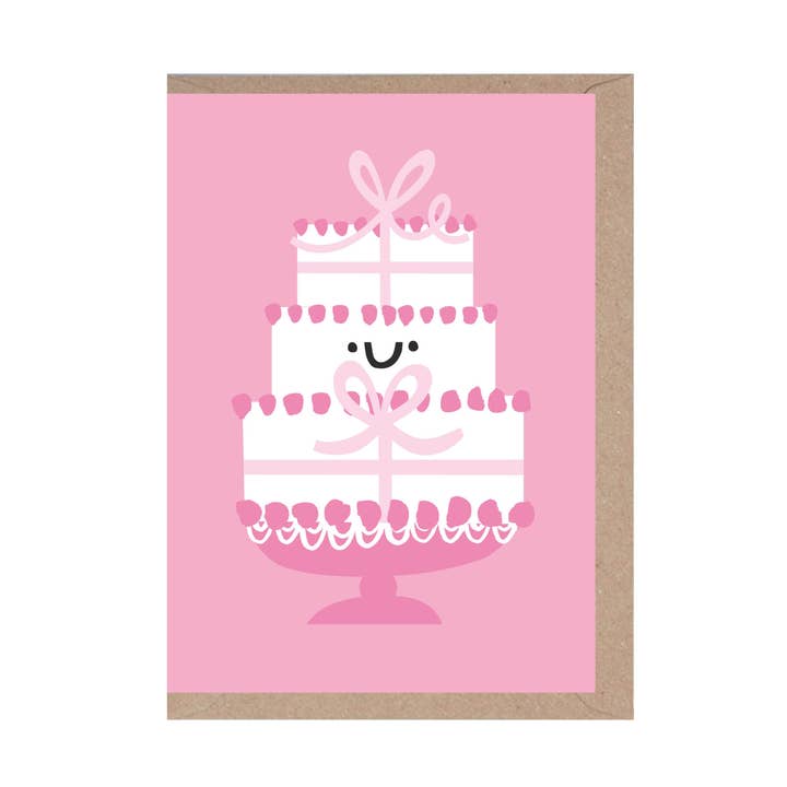 Gâteau de mariage - Mignon - Carte de vœux - Carte A7 - Marié pour la vente par Rumble Cards