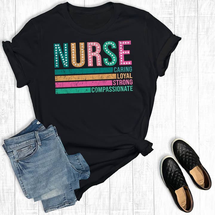 Retro Nurse Life Graphic Tee for wholesale by The Way Down South
