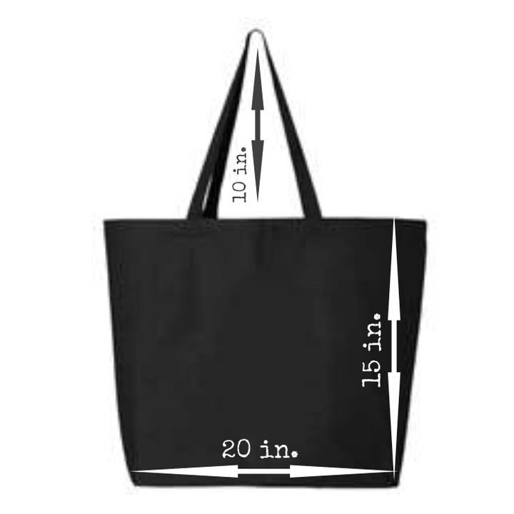 by BellaBlue - Wholesale Tote bag – Unisex - Custom Logo /Saying Heavy Cotton Jumbo Canvas Reusable Tote1