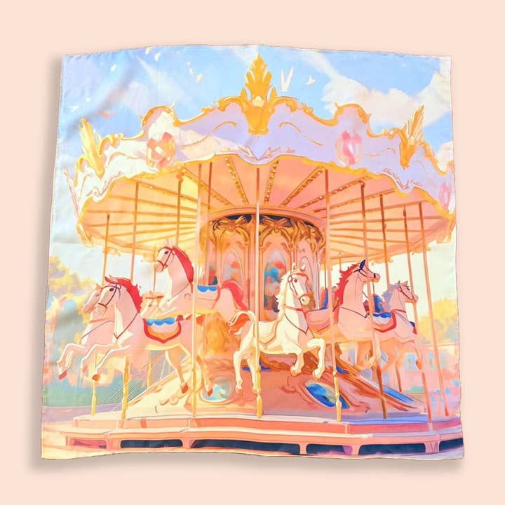 The Bellaje - Wholesale Scarf - Women's - 100% Mulberry Silk Scarf - Carousel