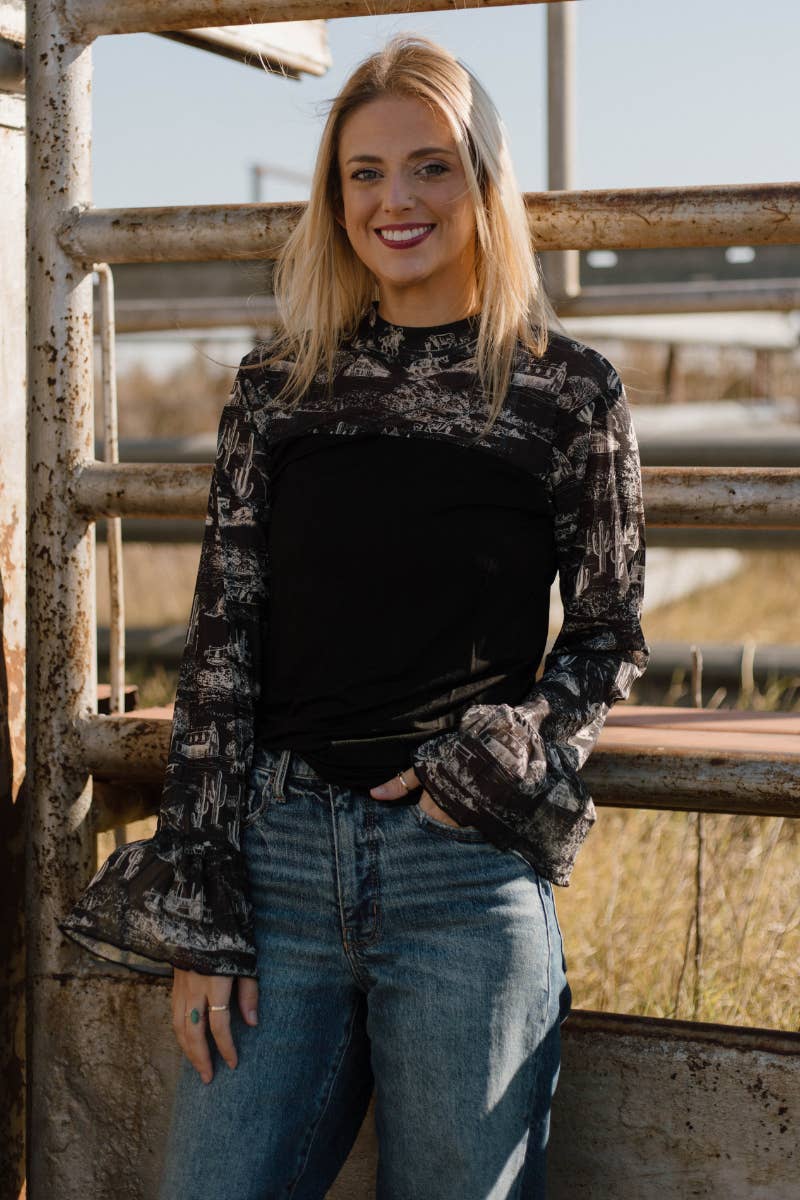 Sterling Kreek - Wholesale Blouse - Women's - Homestead Toile Top