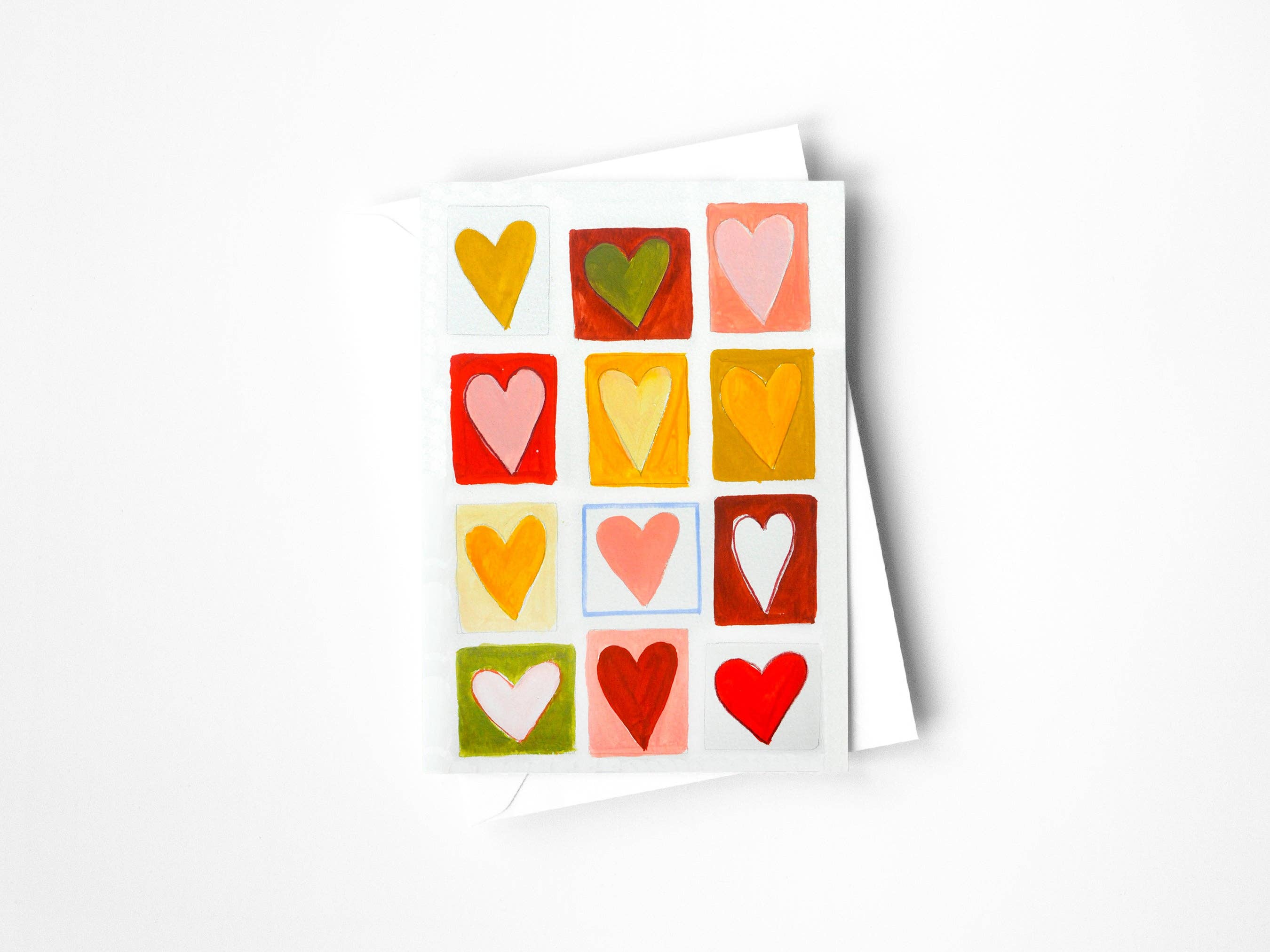 Kaley Alie Art - Wholesale Valentijdskaartje - Stack of Hearts wenskaart0