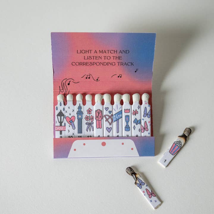 Lindy Stark Designs - Wholesale Matches - Miss Americana Matchbook4