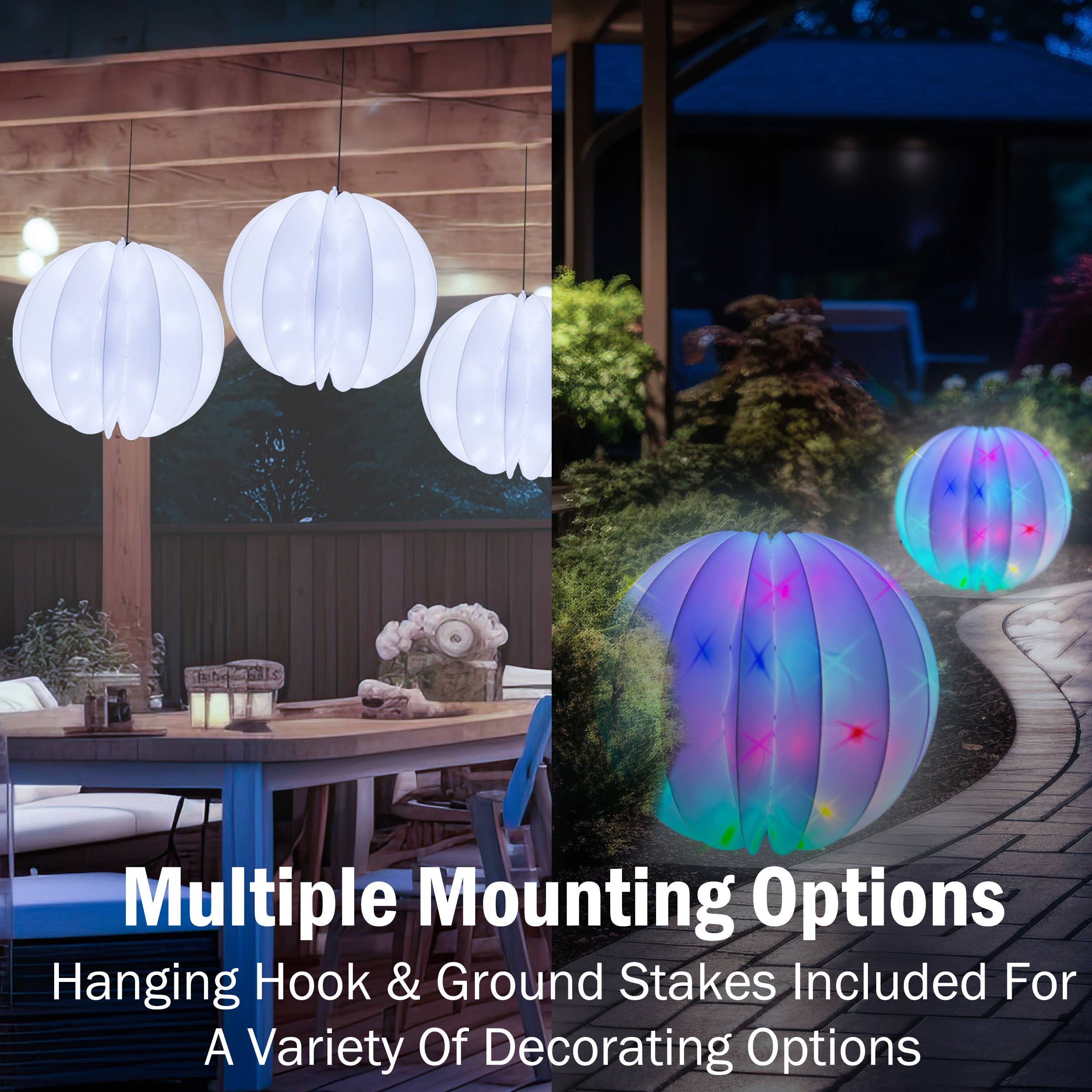 Flipo Group, Ltd. - Wholesale Buiten/gazonlicht - Twinklers 18" opvouwbare verlichte bol6