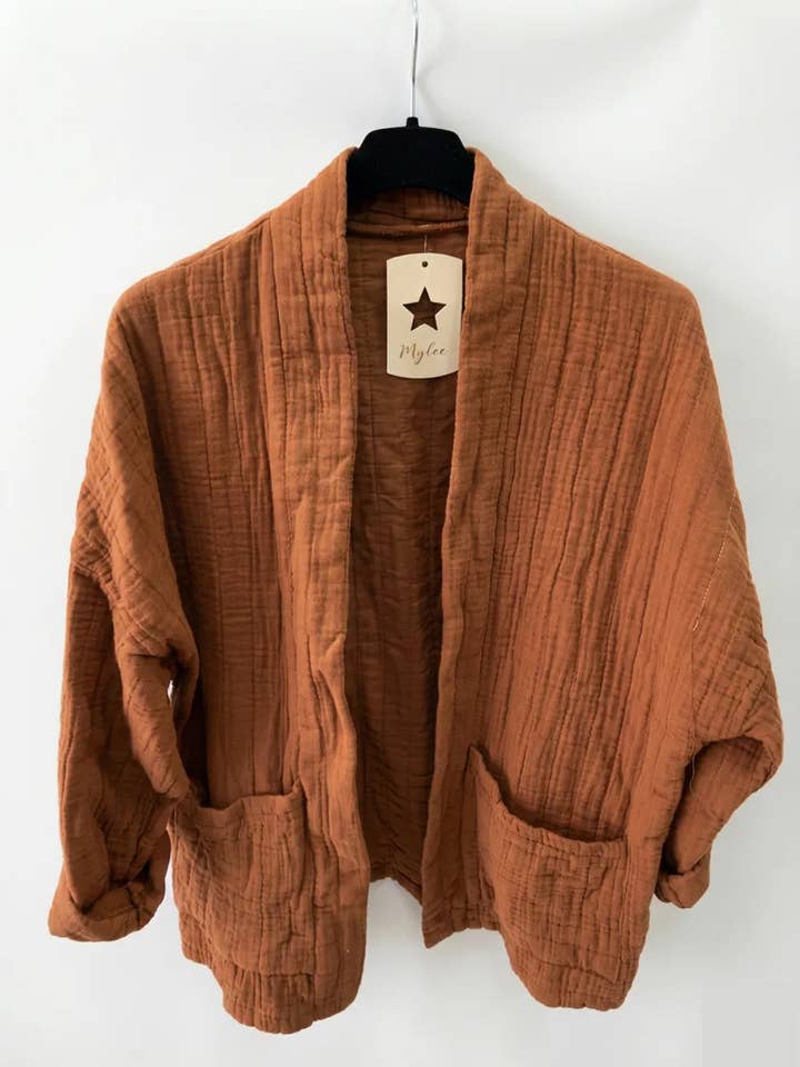 Mimi & Gogo - Vente Veste – femme - Veste matelassée en gaze de coton @5343_VesMatelasséGaze8