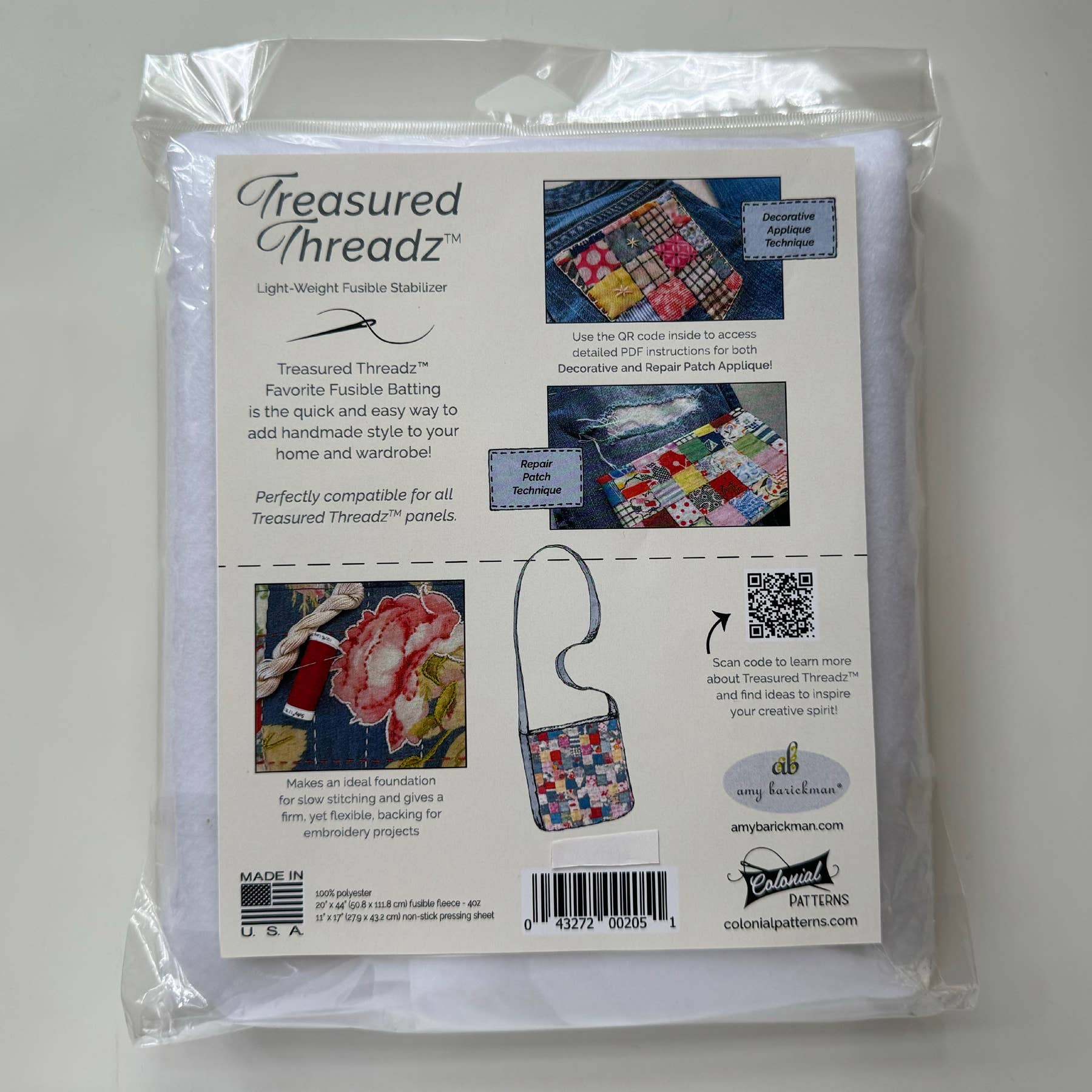 Colonial Patterns, Inc. - Wholesale Fabric - Treasured Threadz® Favorite Fusible Stabilizer1
