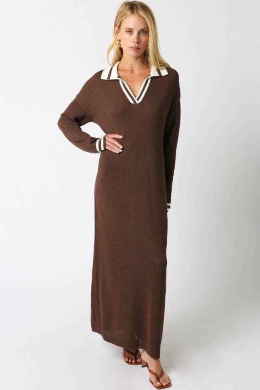 Olivaceous - Wholesale Dress - Women's - Jagger Sweater Dress6