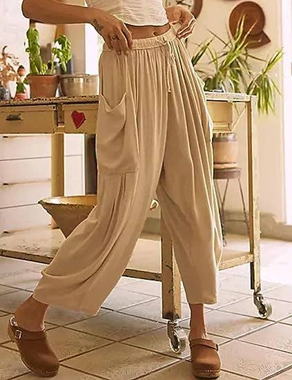 Rosa Clothing - Wholesale Pants - Women's - Soft harem wide-leg pants slacks trousers14