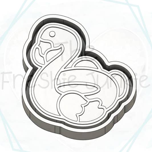 *NEW RELEASE* Flamingo Pool Float Freshie Mold for wholesale by The Freshie Junkie, LLC