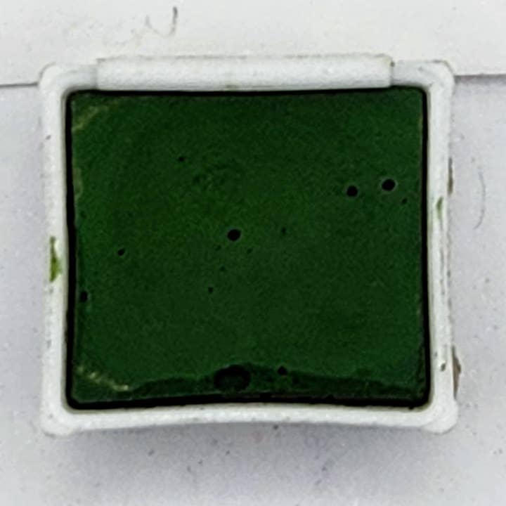 Watercolor Half Pan - Chromium Oxide Green for wholesale by Push/Pull