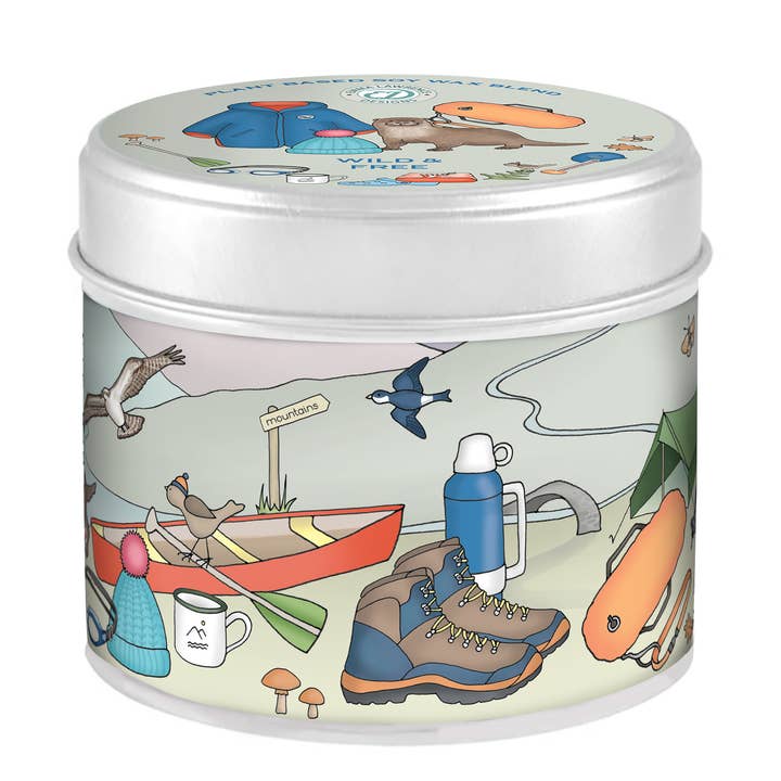 Emma Lawrence - Candela in Latta Selvaggia e Libera per la vendita all'ingrosso da parte di The Country Candle Co.