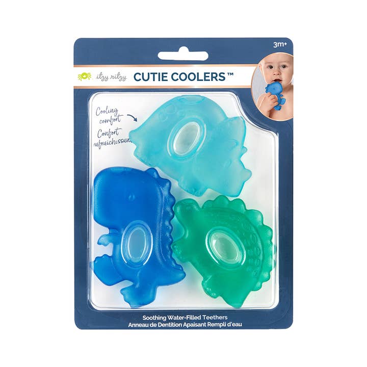 Itzy Ritzy - Wholesale Teether (Not Clip-On) - Baby - *NEW OPTION* Cutie Coolersâ„¢ Water Filled Teethers (3-pack)