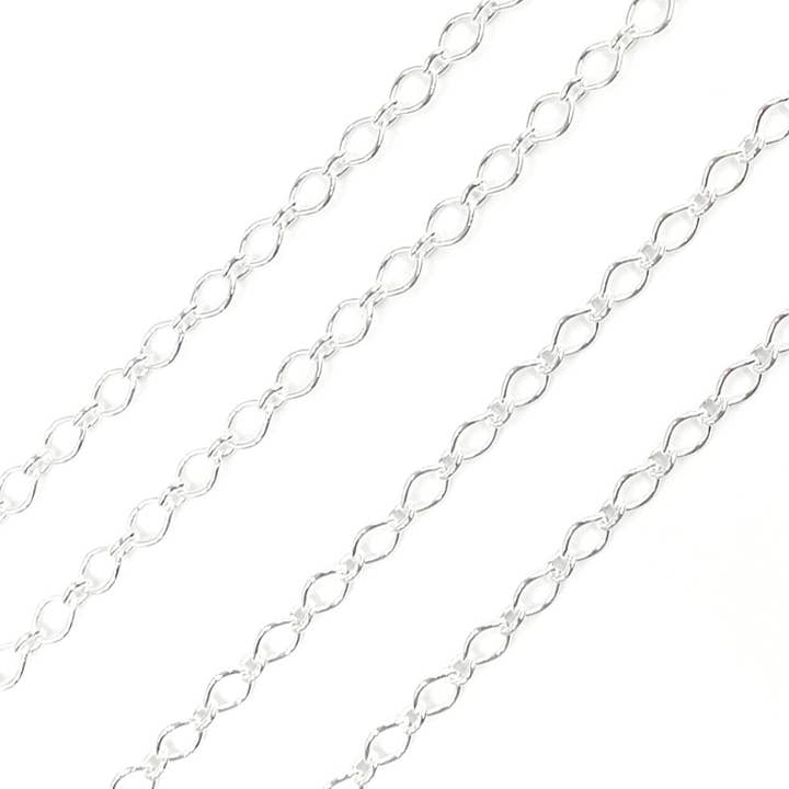 Tresor Jewelry Inc. - Wholesale Link & Chain Necklace - Z75SS. Sterling Silver Oval Link Chain.